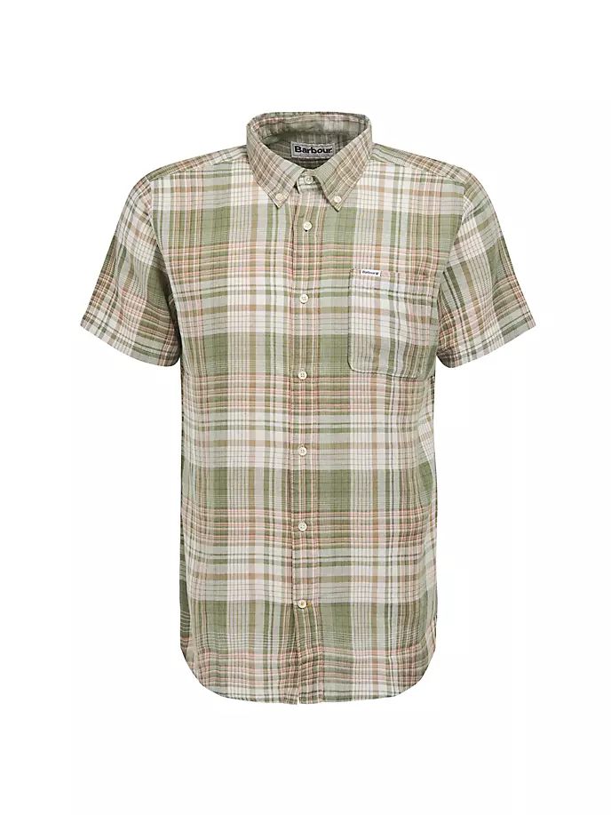 

Индивидуальная рубашка Ellerburn Barbour, цвет burnt olive