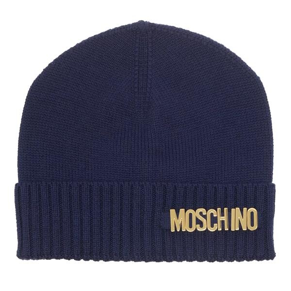 

Бейсболка beanie navy Moschino, синий