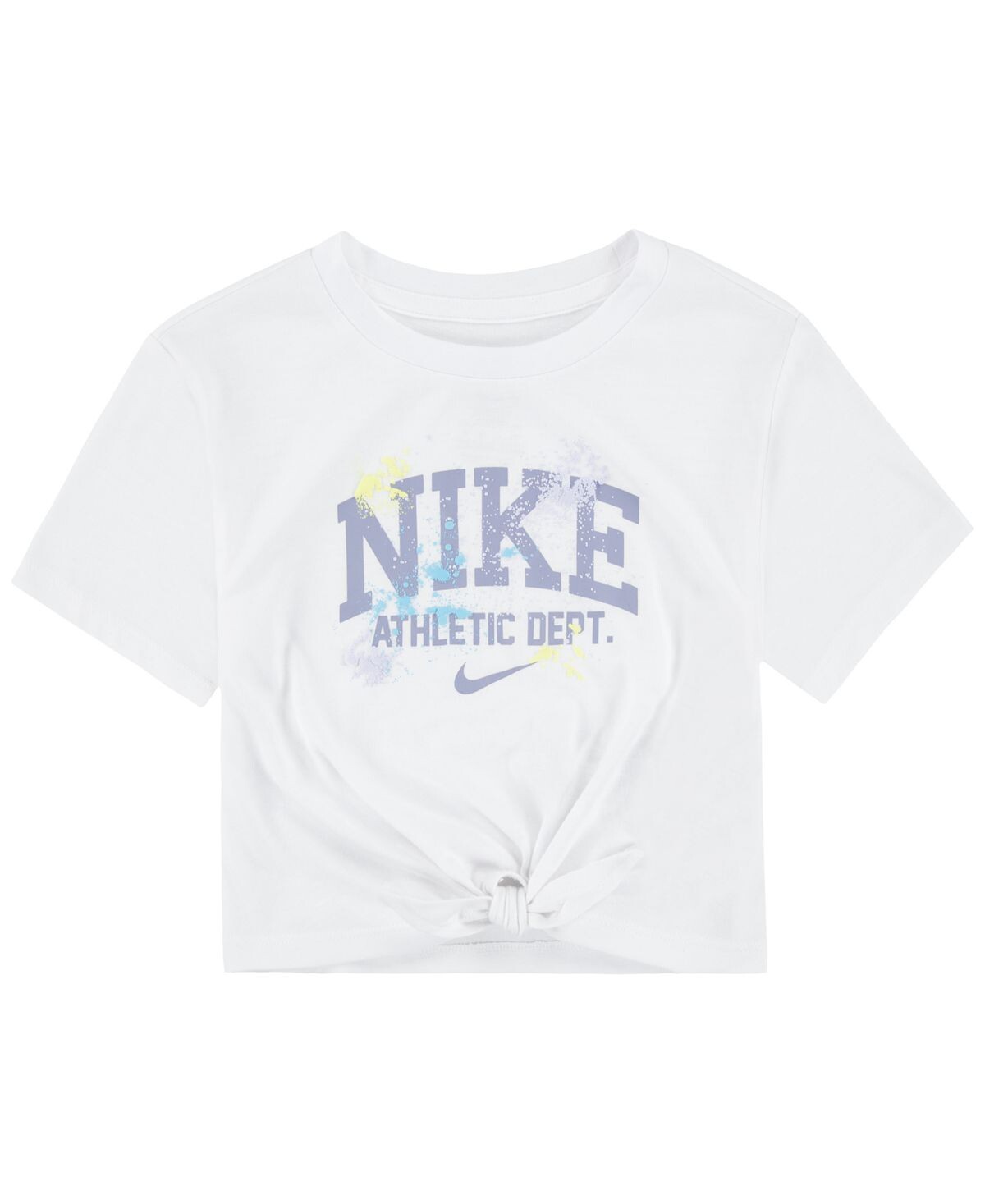 

Футболка с короткими рукавами и узлом Little Girls Just DIY It Nike