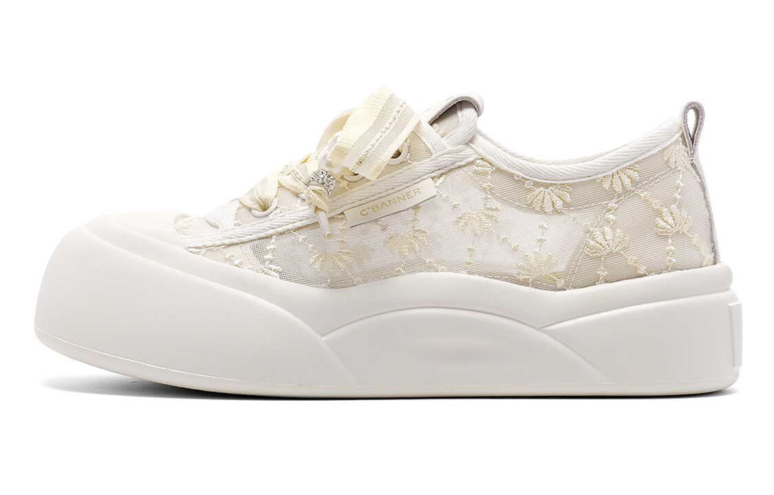 

Кроссовки C°BANNER Skateboarding Shoes Women's Low-top, бежевый