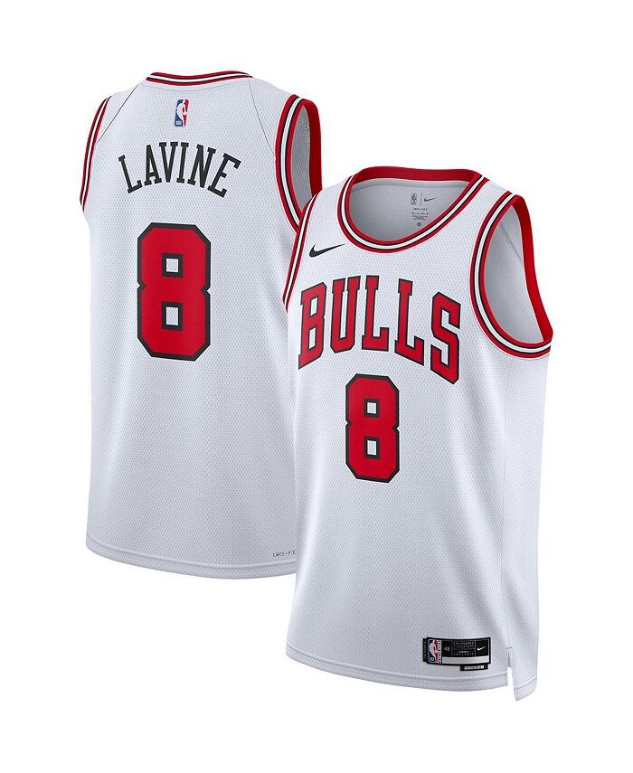 

Мужская и женская белая майка Zach LaVine Chicago Bulls Swingman — Association Edition Nike, белый