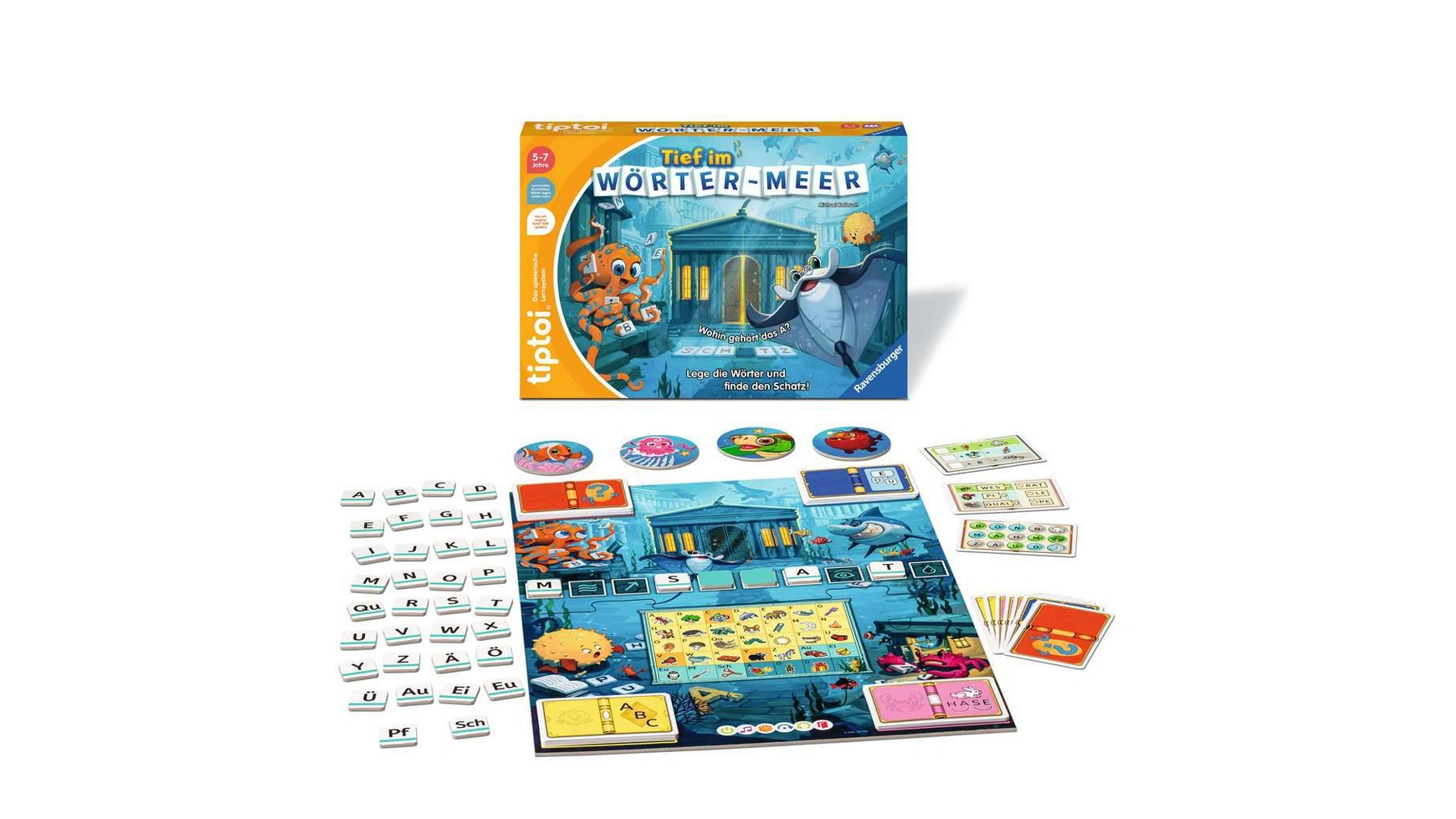 Ravensburger Tiptoi Глубоко в море слов, Игра для детей 5-7 лет, для 1-4  игроков – заказать с доставкой из-за рубежа через онлайн-сервис  «CDEK.Shopping»