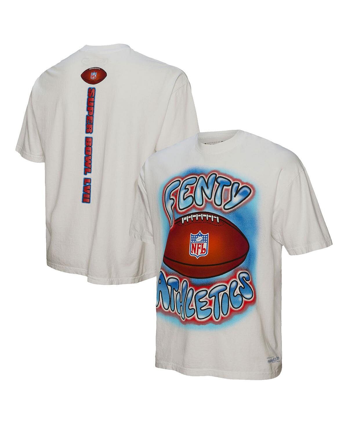 

Унисекс FENTY for White Super Bowl LVII Airbrush Футболка Mitchell & Ness
