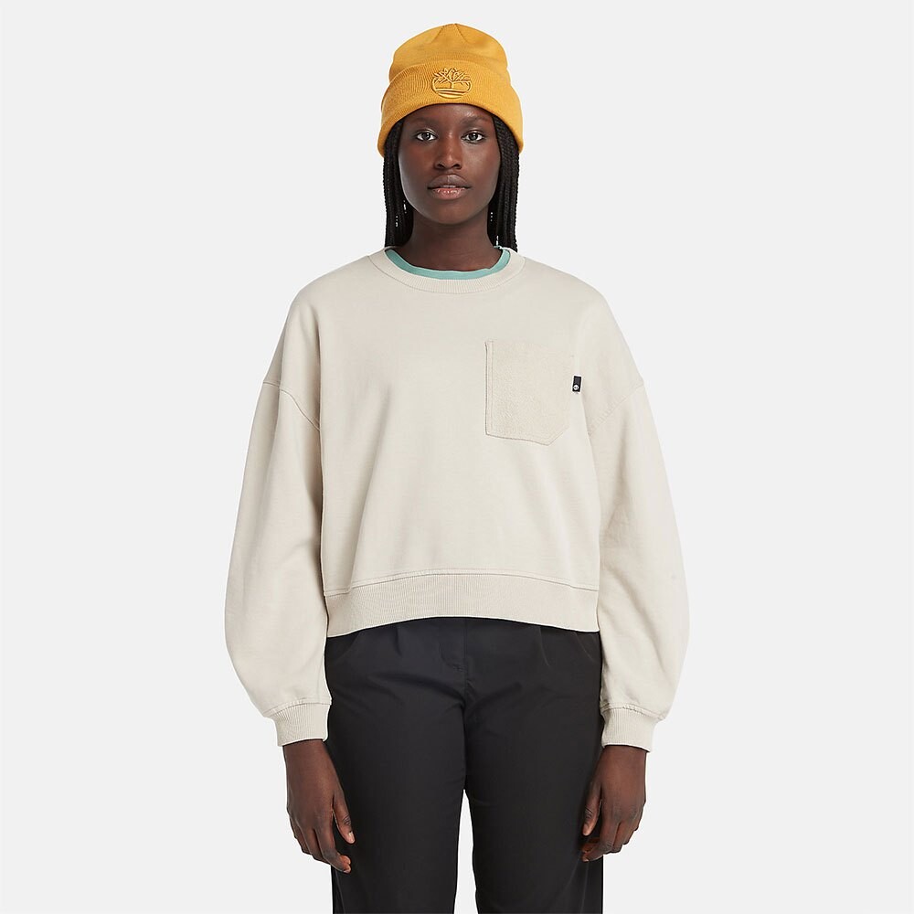 

Толстовка Timberland Mix Media Colour Block, бежевый