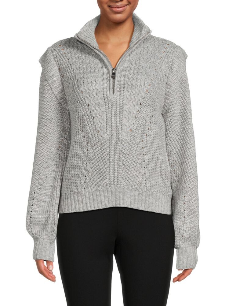 

Свитер на молнии в стиле пуантелле Dkny, цвет Flint Heather Grey