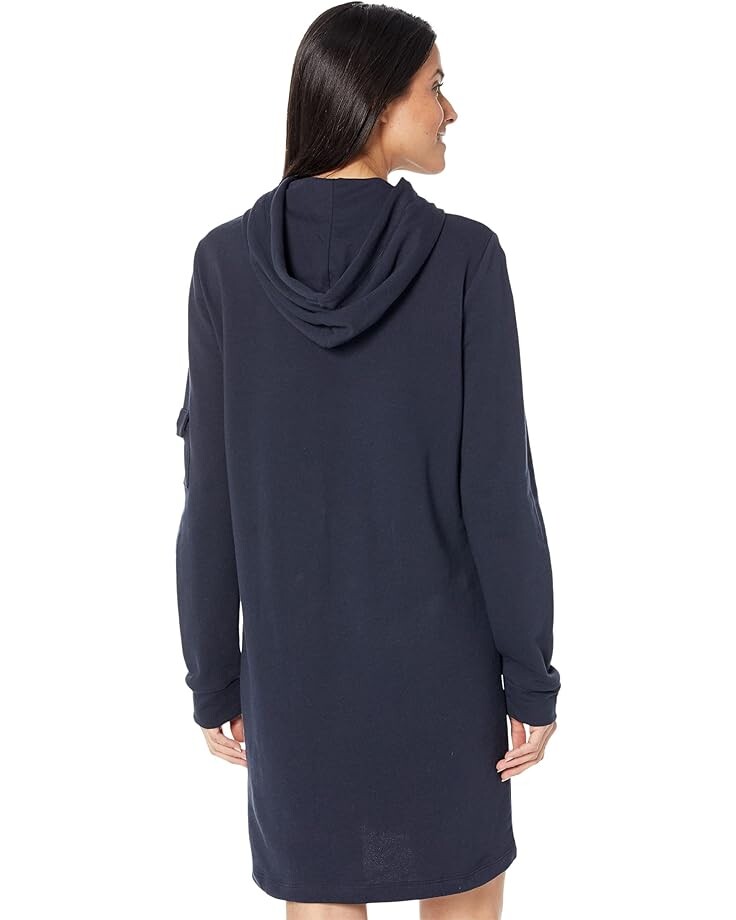 

Платье Tommy Hilfiger French Terry Snap Hoodie Dress, цвет Sky Captain