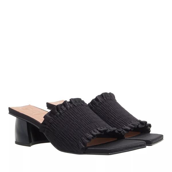 

Туфли smock kitten heel mule Ganni, черный