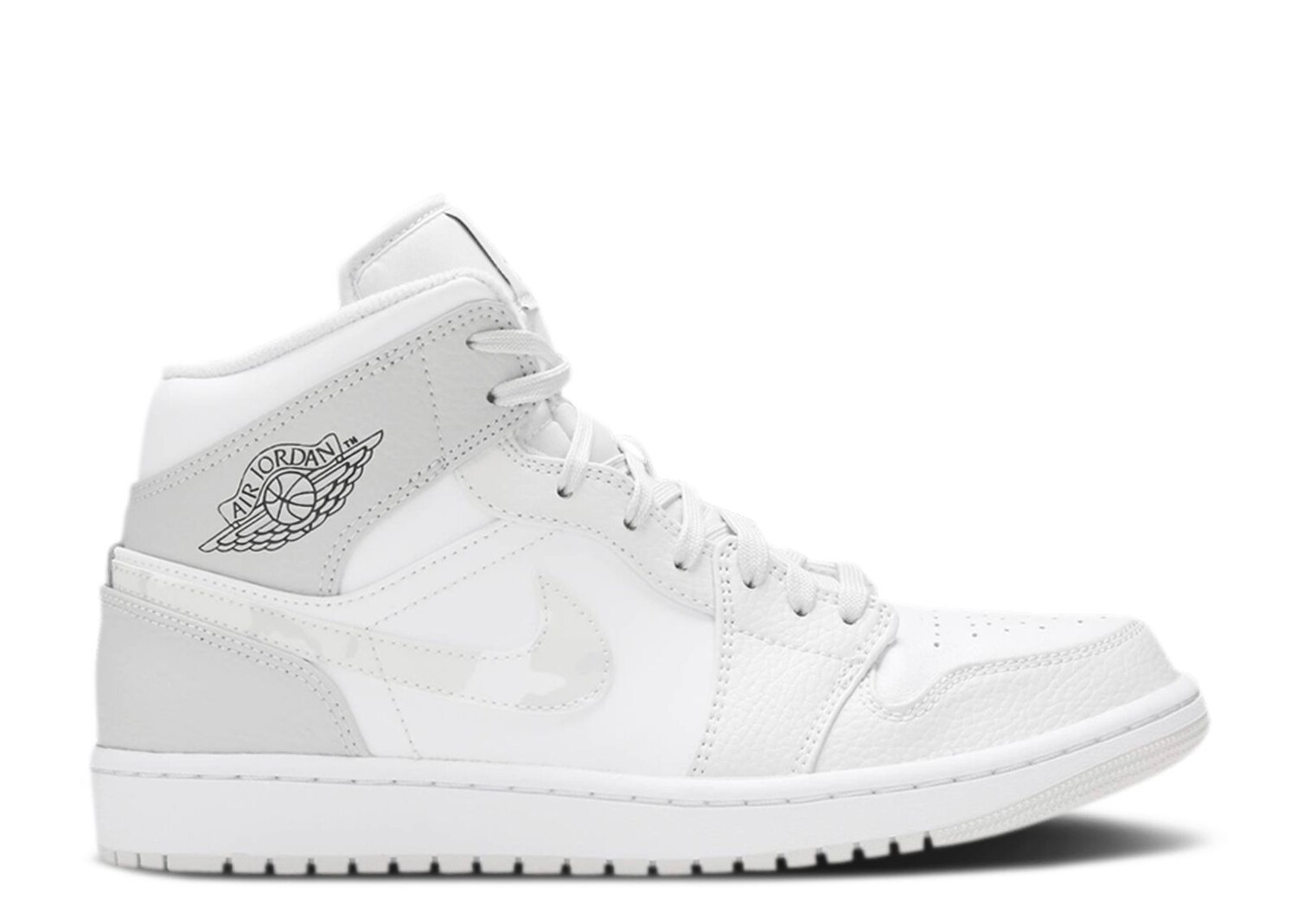 

Кроссовки Air Jordan Air Jordan 1 Mid Se Gs 'Swoosh Logo - Grey Camo', белый