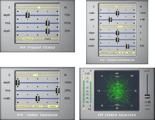 

Пакет стереоплагинов PSP Audioware StereoPack
