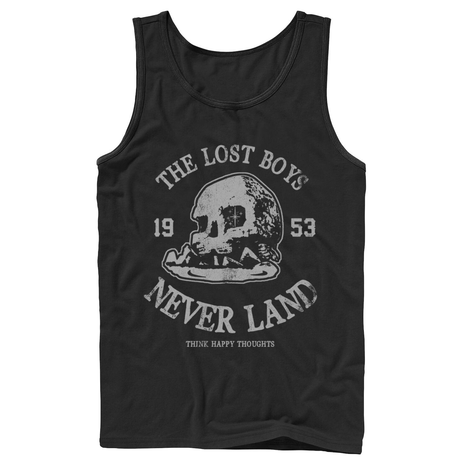 

Мужская майка Disney Peter Pan The Lost Boys Never Land 1953 Skull Island Licensed Character