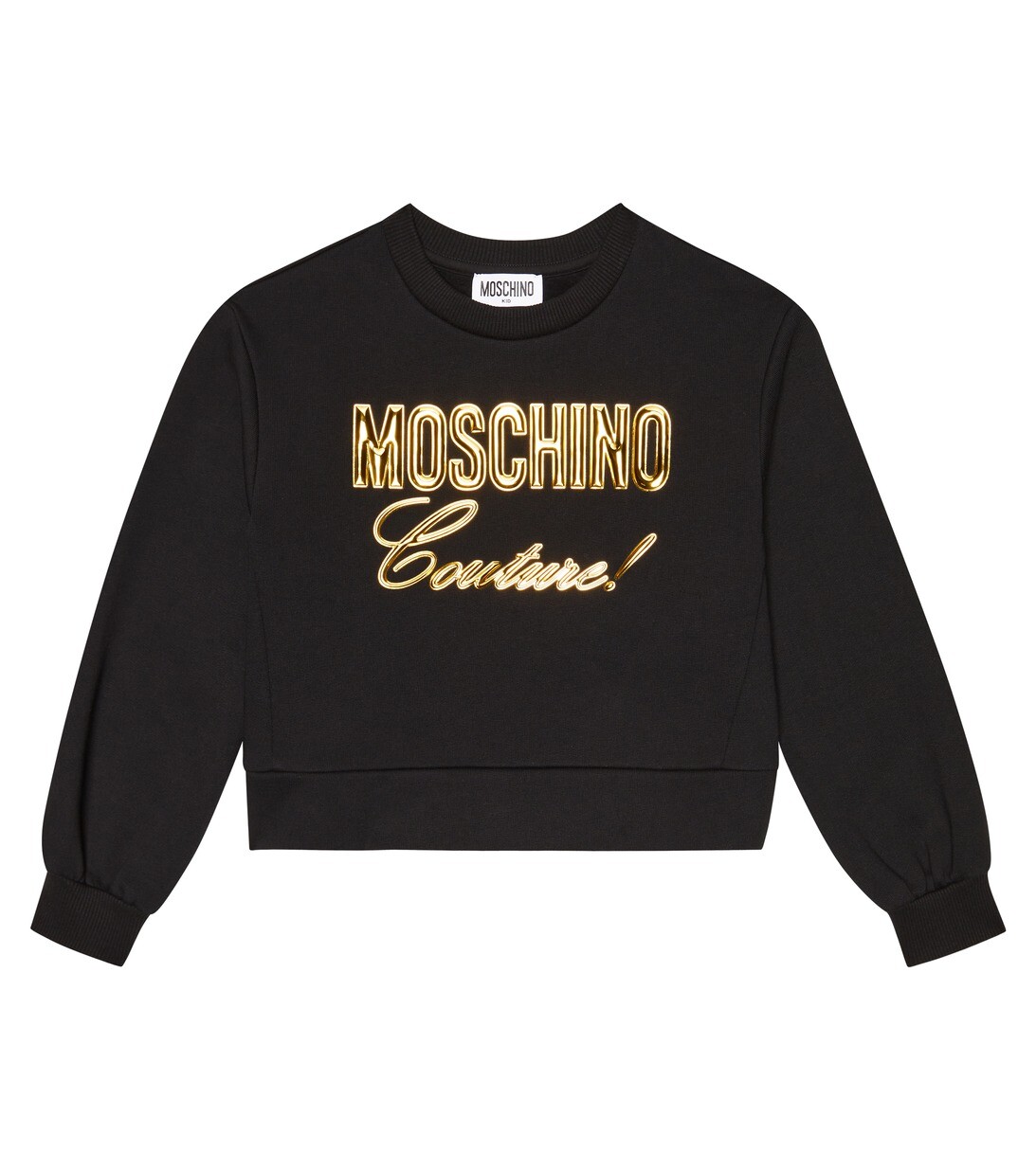 

Толстовка из хлопкового джерси с логотипом Moschino, черный