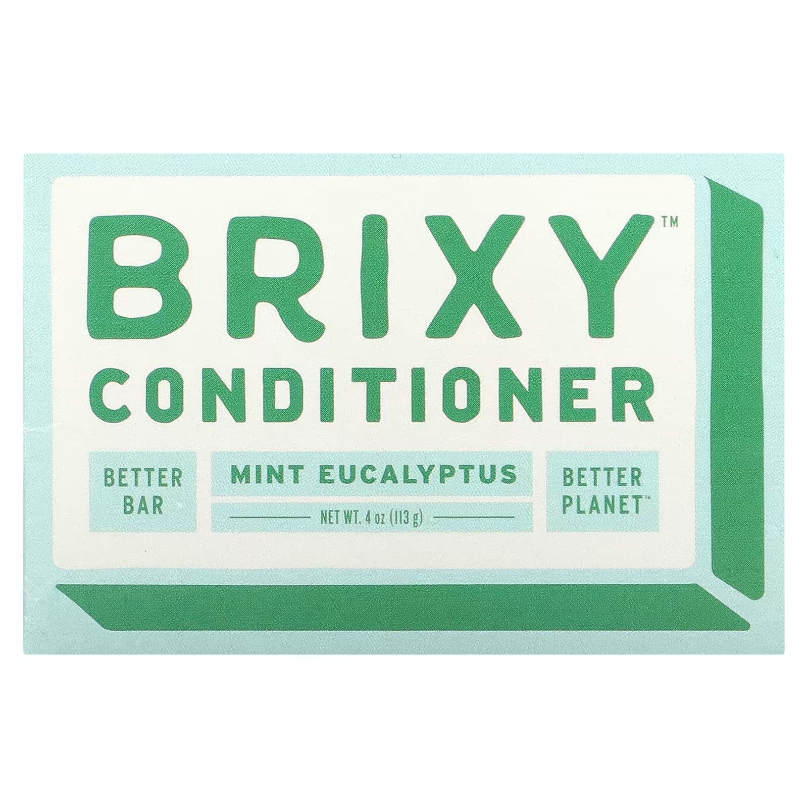 Кондиционер Brixy с мятой и эвкалиптом, 113 г батончик кондиционер для мытья тела brixy цитрус 113 г