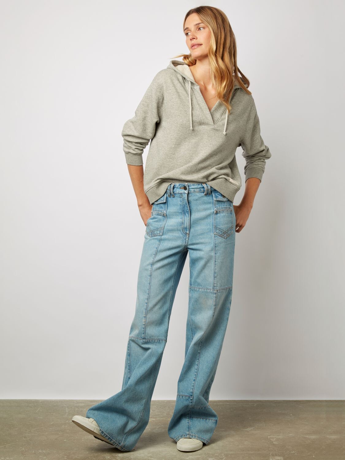 

Толстовка с капюшоном Gerard Darel Addyson, серая, Серый