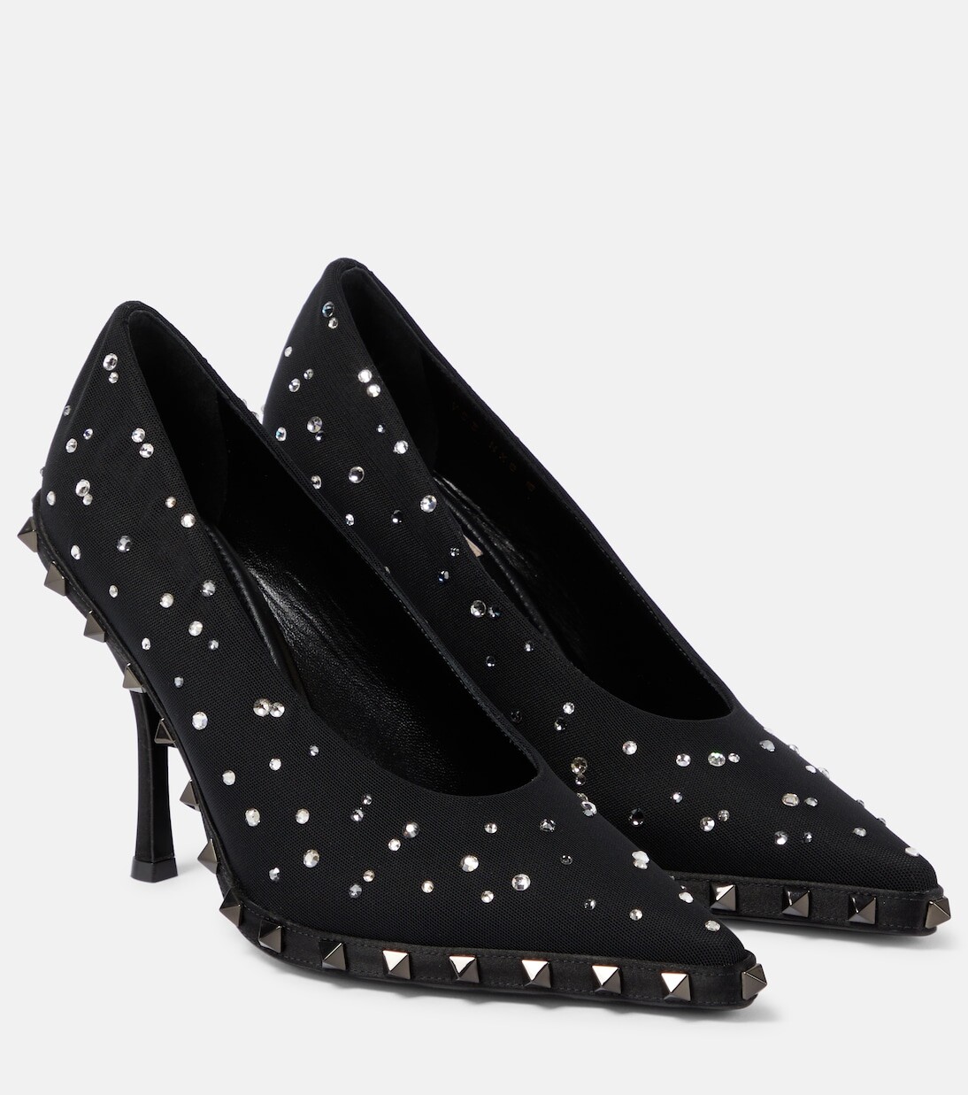 

Туфли-лодочки с заклепками rockstud и кристаллами Valentino Garavani, черный