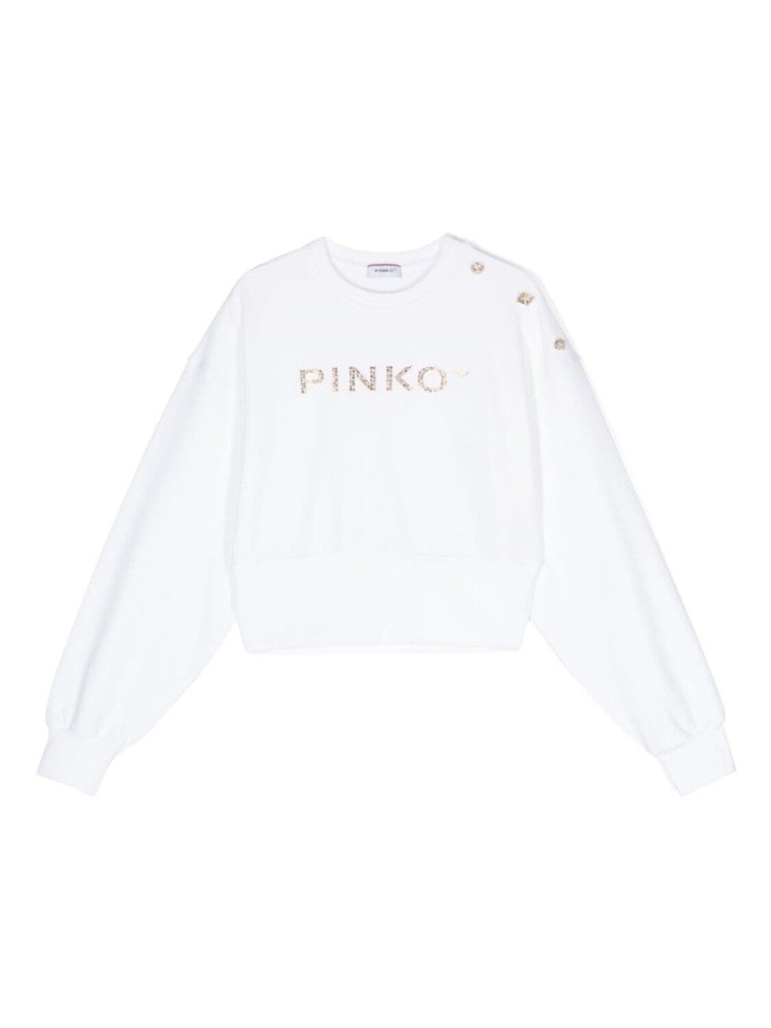 

Pinko толстовка с логотипом и заклепками, белый