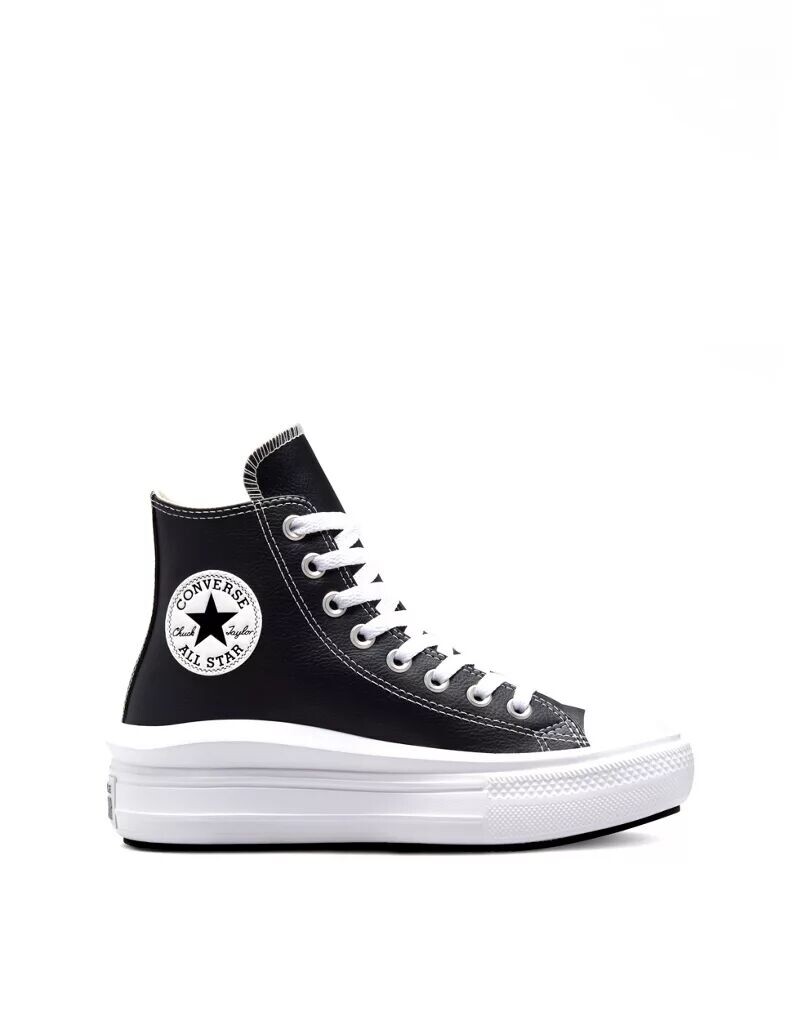 

Черные/белые/белые кроссовки на платформе Converse Chuck Taylor All Star Move