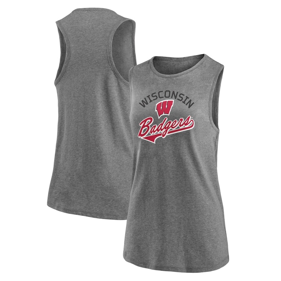 

Топ Fanatics Branded Wisconsin Badgers, серый