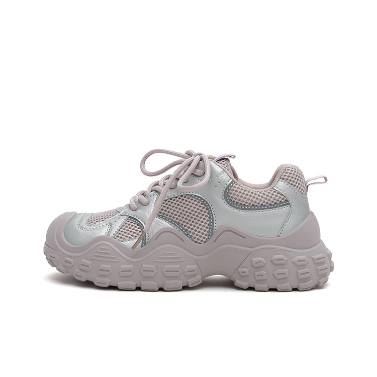 

Кроссовки MASOOMAKE Ugly Cute Design Series Chunky Sneakers Women's Low-top, серебряный