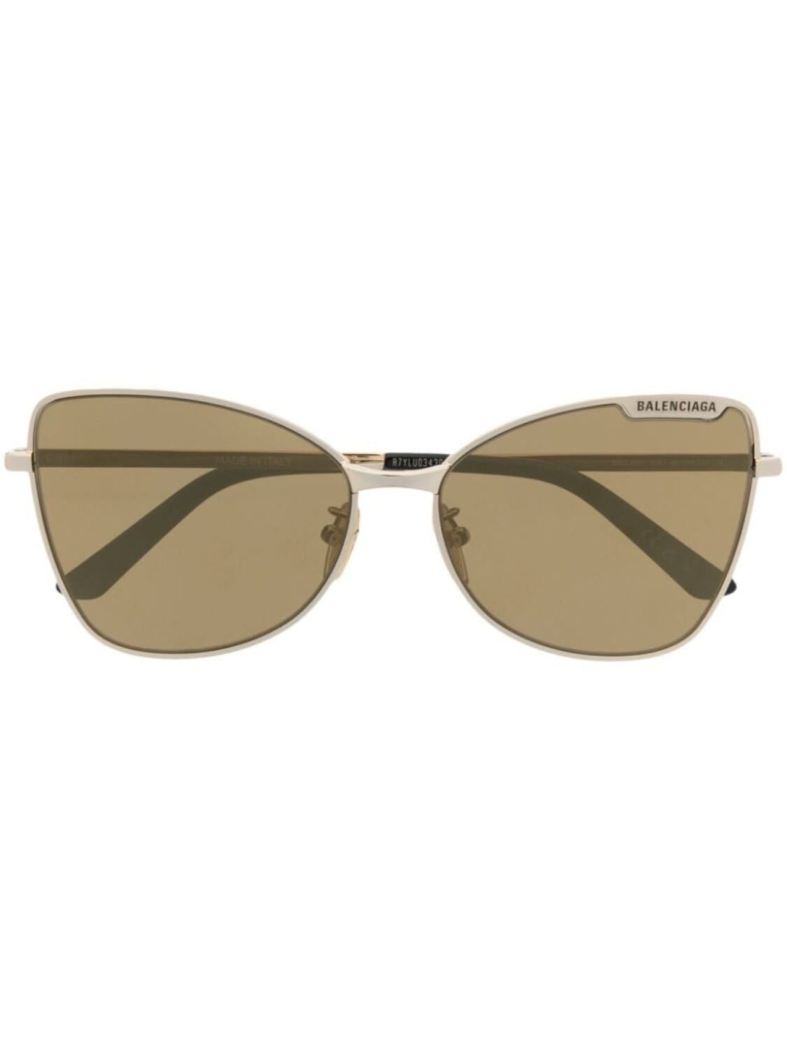 

Balenciaga Eyewear солнцезащитные очки в оправе 'кошачий глаз', золотистый