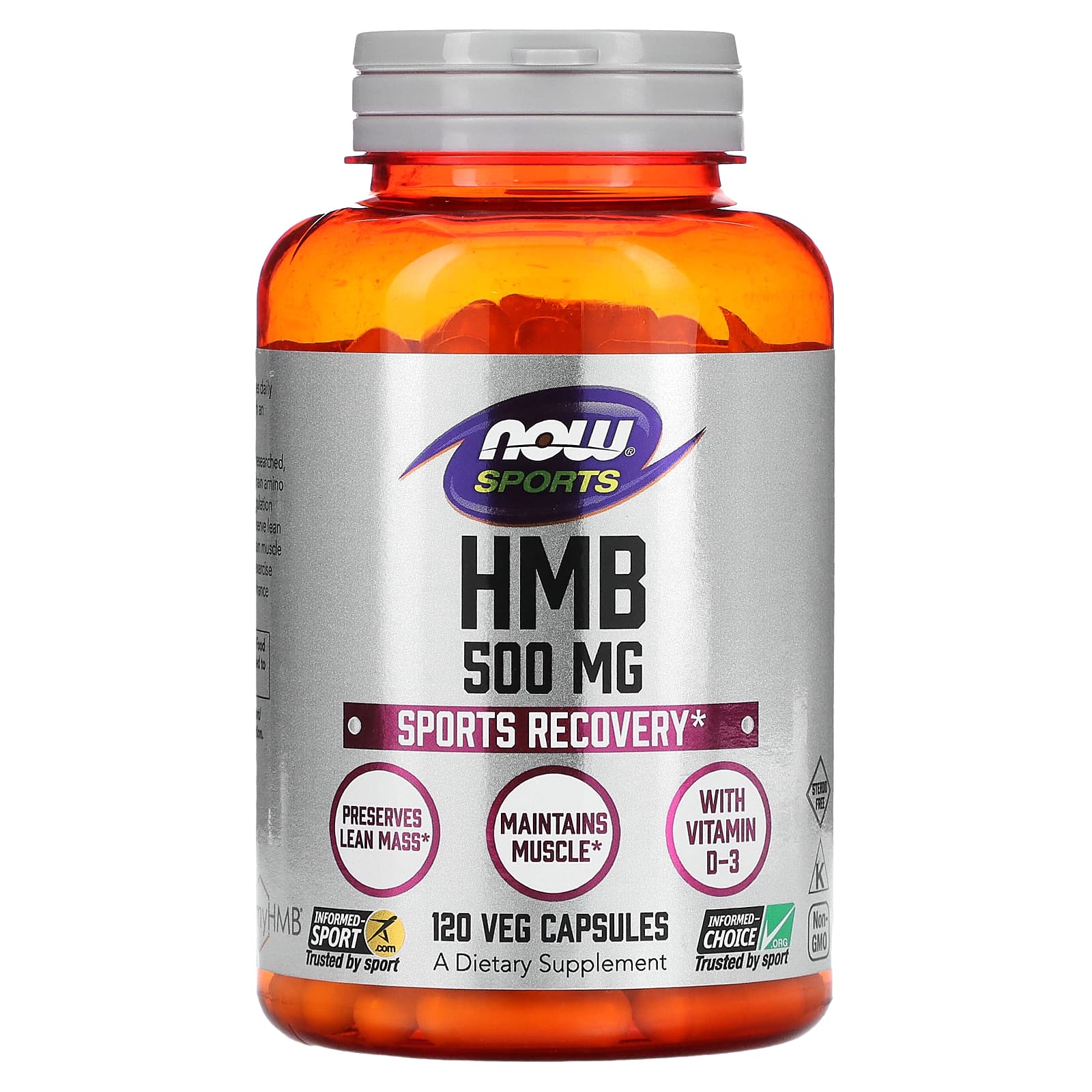 Now Foods Now Sports HMB 500 mg 120 Veggie Caps now foods now l ornithine 500 mg 120 капс