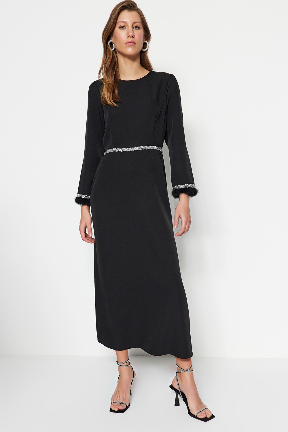 

Вечернее платье - Черное - Макси Trendyol Modest, черный