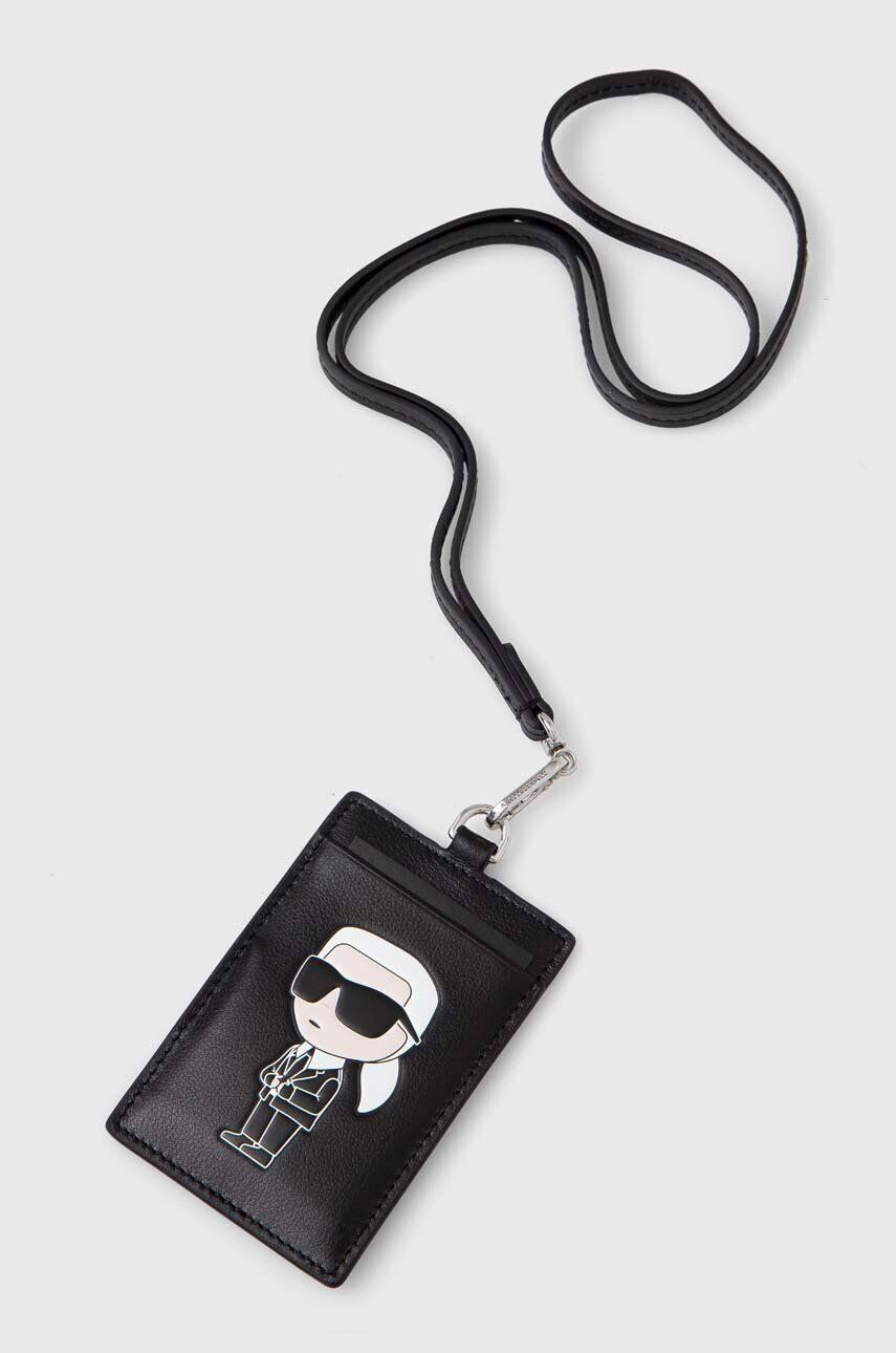 

Кожаная визитница Karl Lagerfeld, черный
