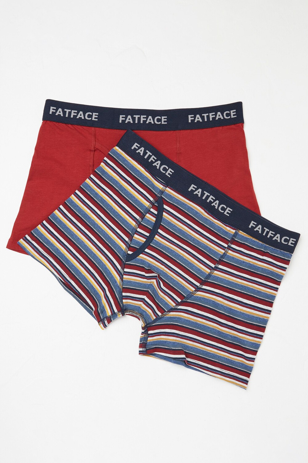 

Комплект из 2 пар боксёрских шорт FatFace Portland Fat Face, красный