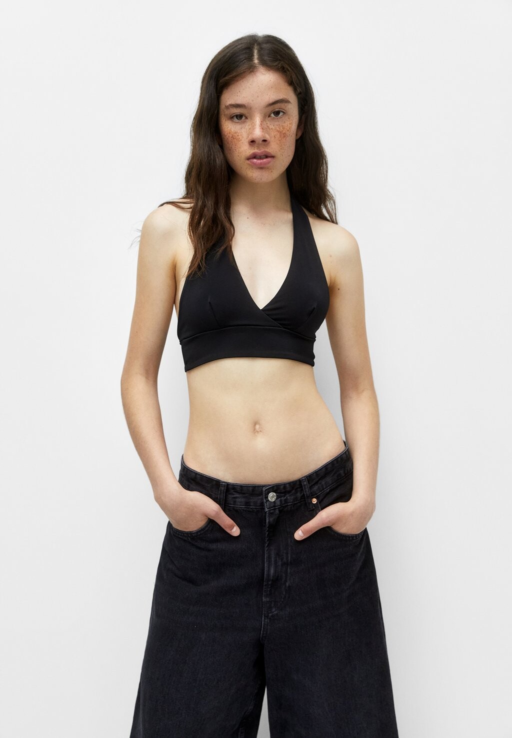 

Топ PULL&BEAR, черный