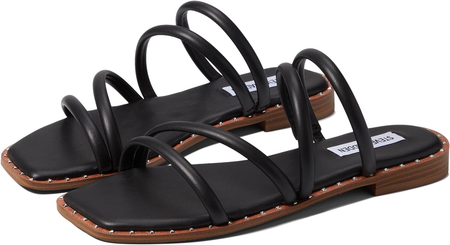 

Сандалии на плоской подошве Starie-S Sandal Steve Madden, цвет Black Smooth