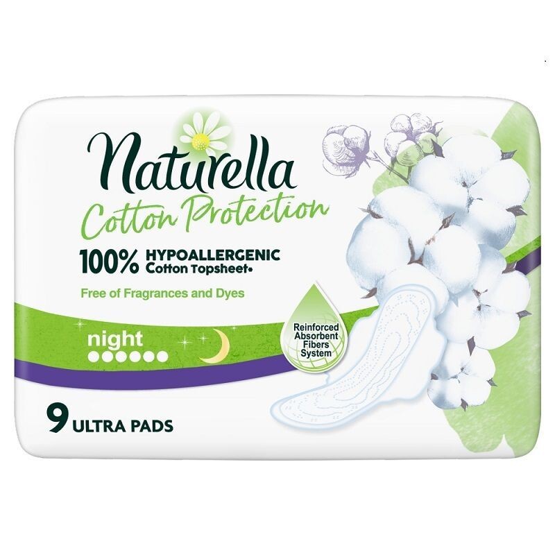 

Naturella Night гигиенические салфетки, 9 шт.