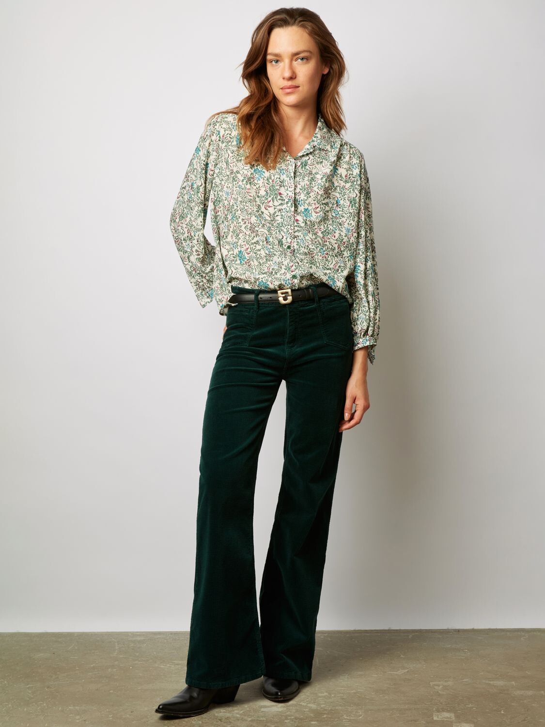 

Gerard Darel Вельветовые брюки Elvy, зеленые, Зеленый