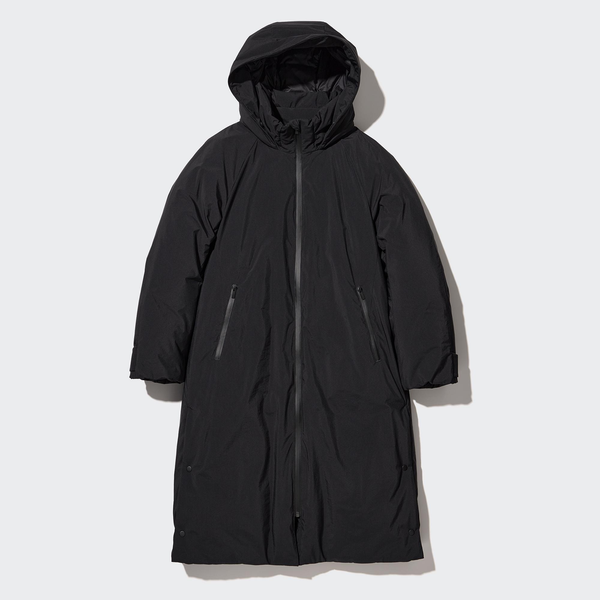 Пальто UNIQLO длинное, черный пальто uniqlo cashmere overcoat черный