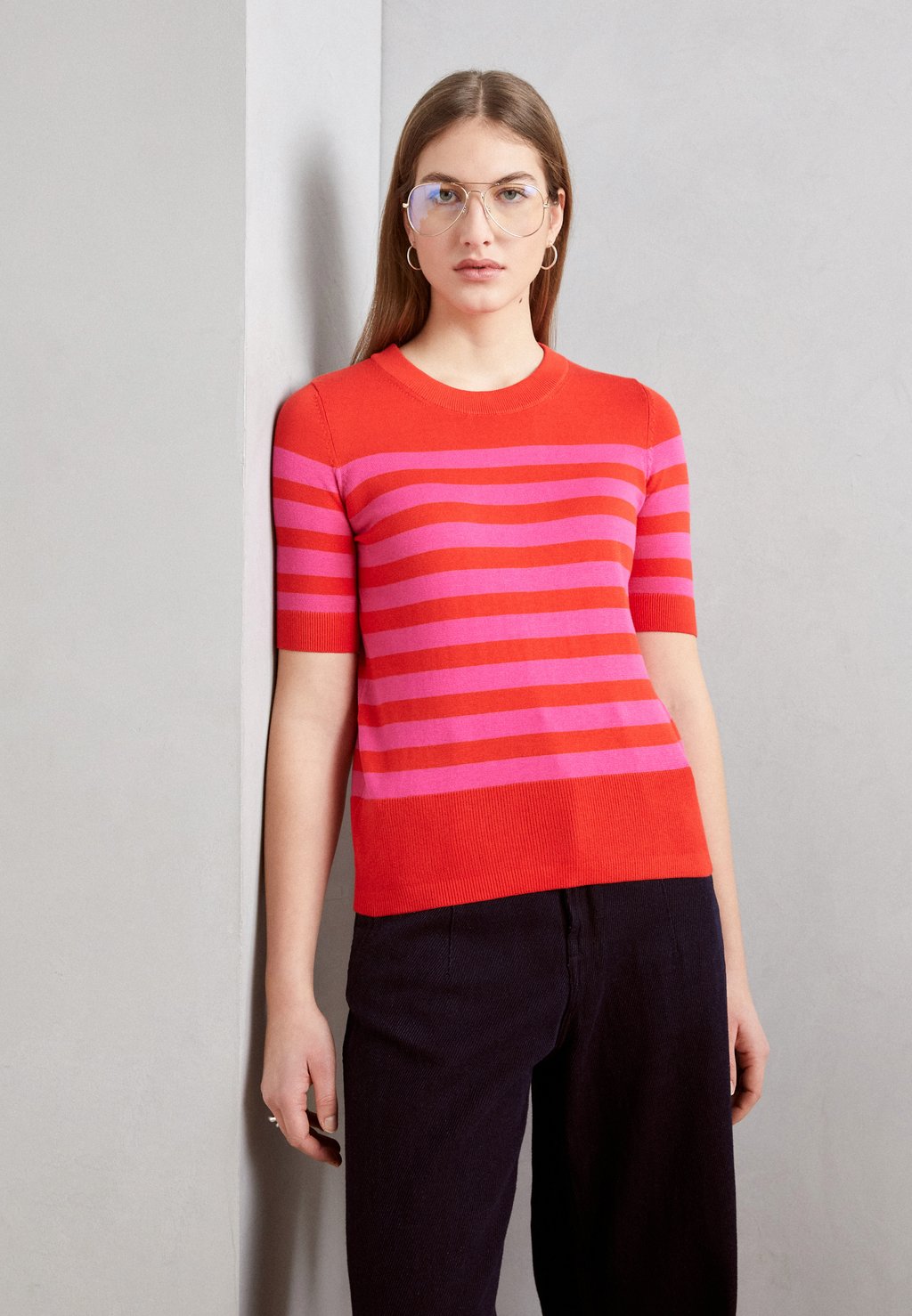 Вязаный свитер CREW Esprit, цвет red вязаный свитер crew stripe esprit цвет off white