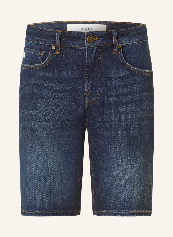 

Джинсовые шорты планки Goldgarn Denim, синий