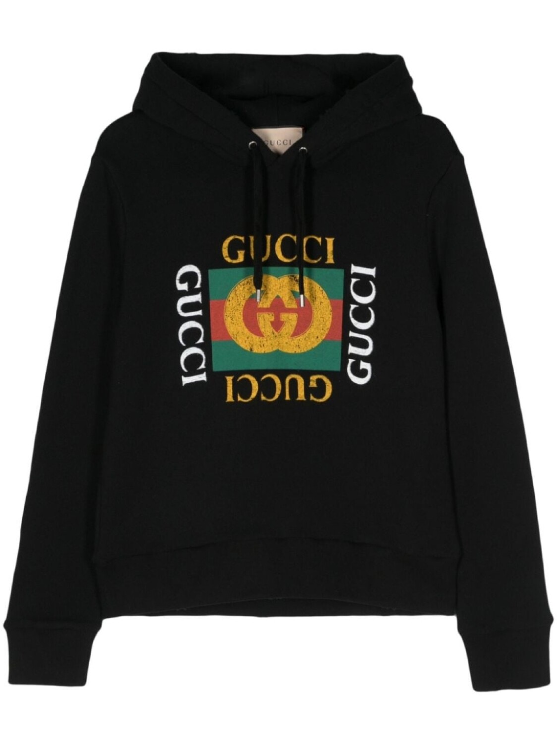 

Gucci худи с логотипом, черный