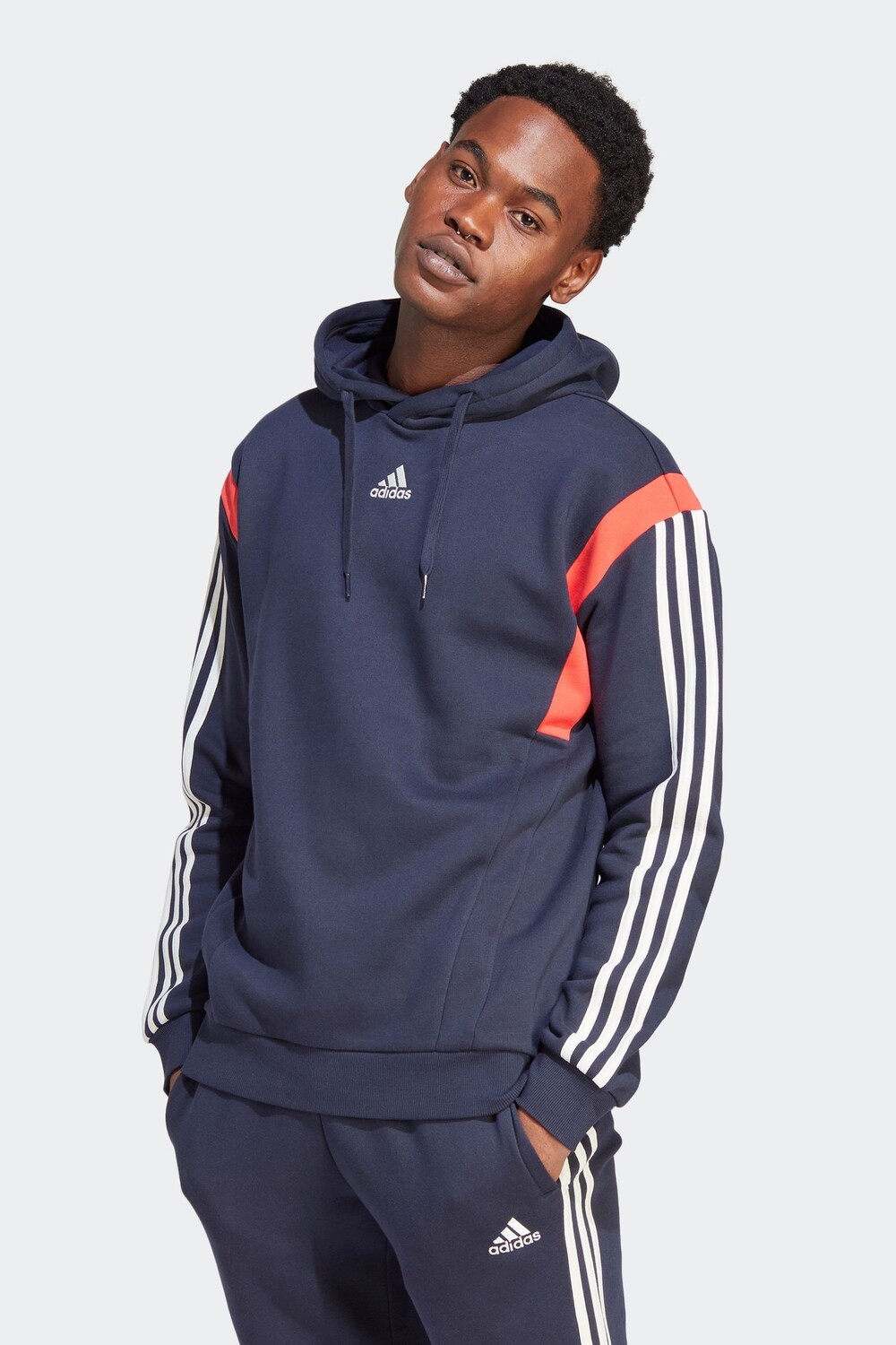 

Спортивная толстовка с цветными блоками adidas, синий