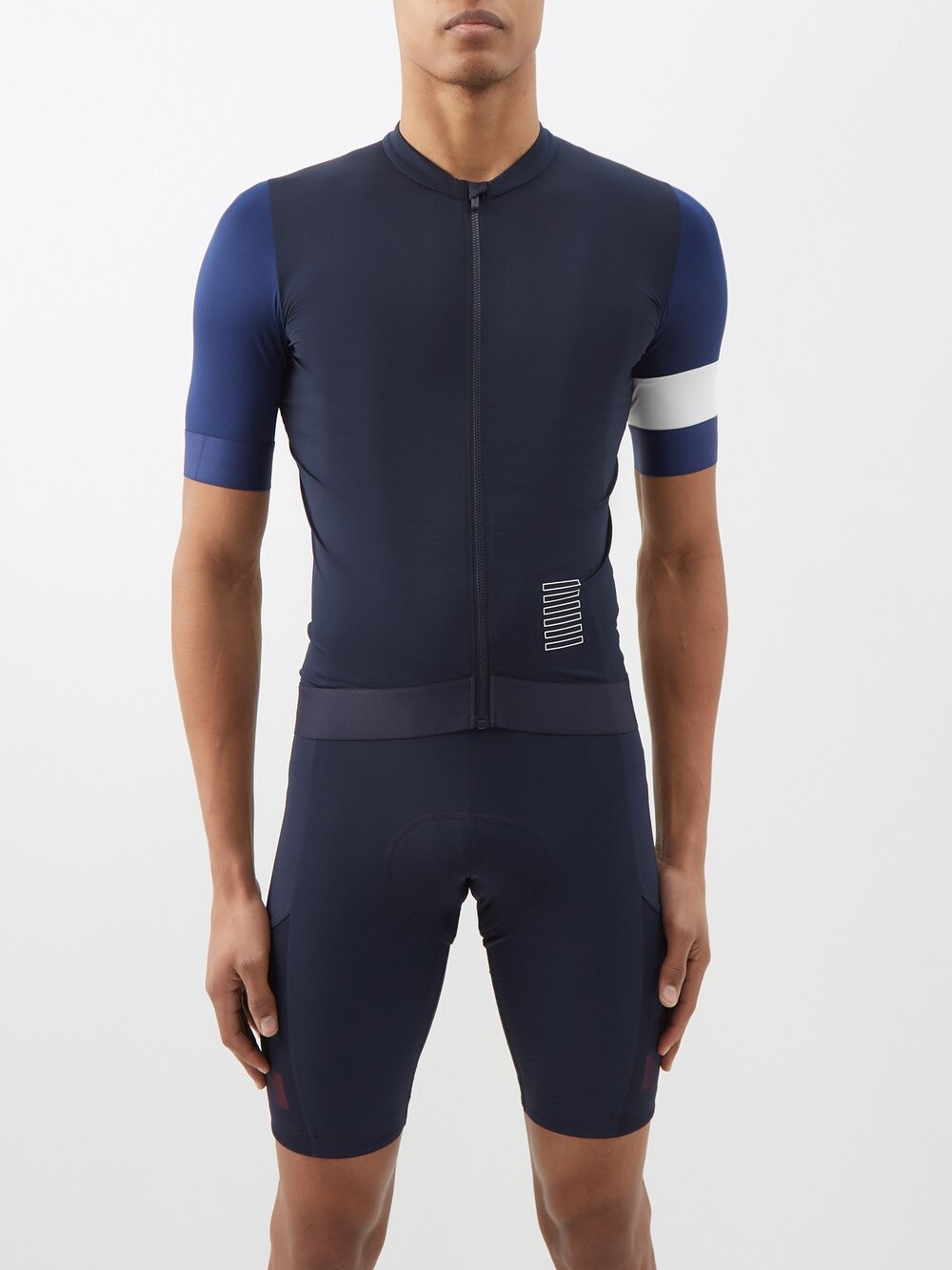 

Велосипедная футболка pro team на молнии Rapha, синий