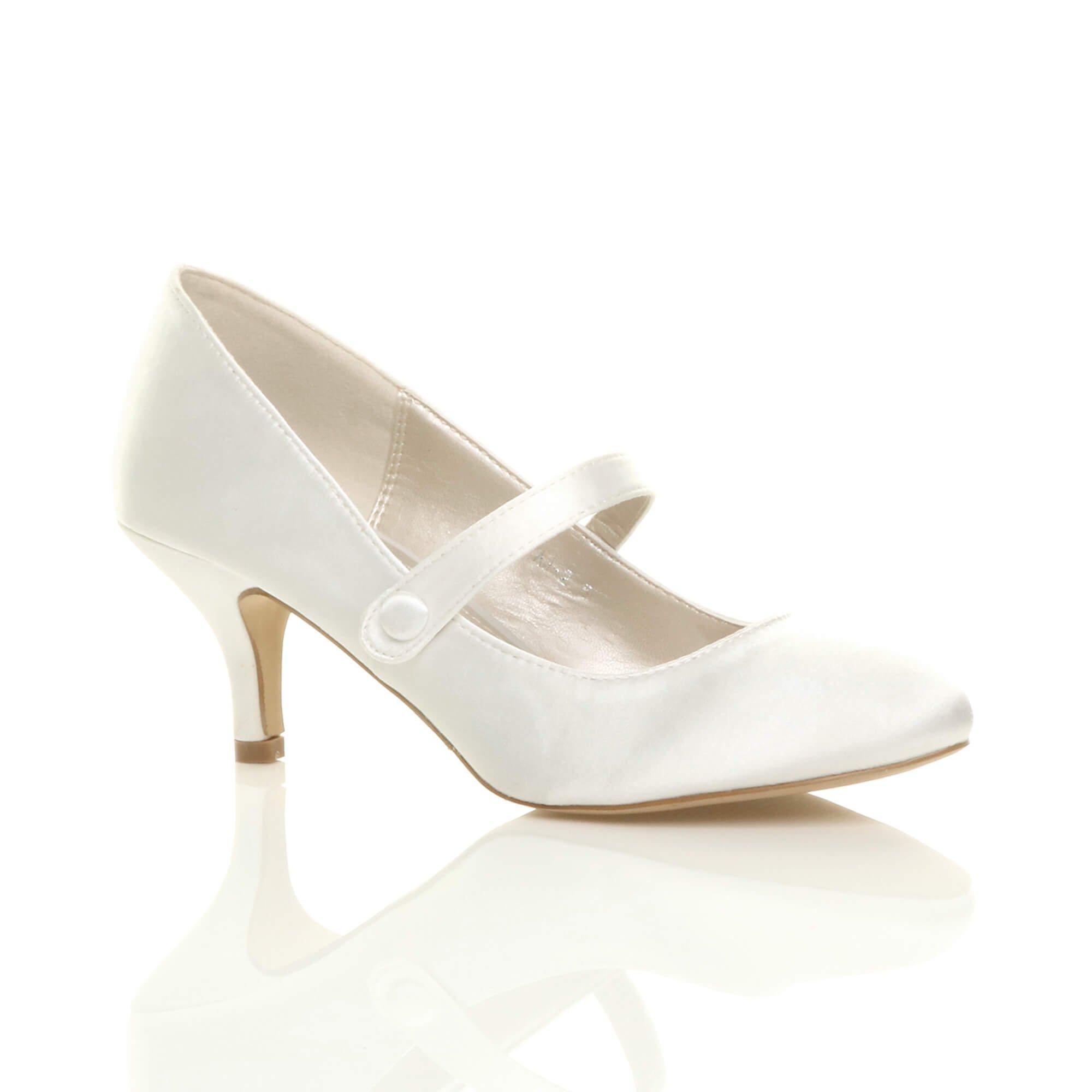Атласные туфли-лодочки Мэри Джейн на среднем каблуке-котенке AJVANI, белый туфли лодочки женские на платформе классические свадебные туфли мэри джейн средний каблук черные белые 2021