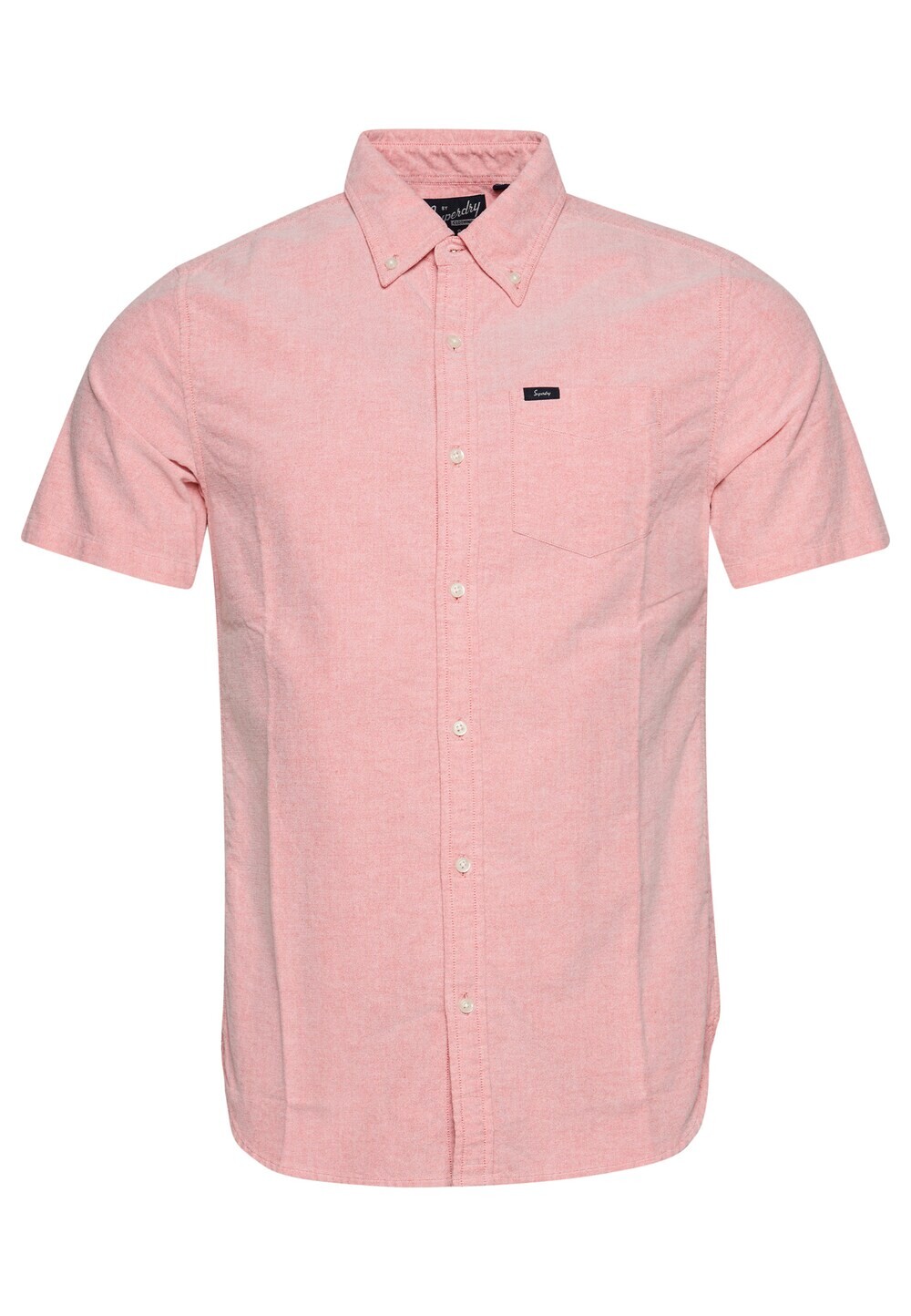 

Рубашка на пуговицах стандартного кроя Superdry Oxford, коралл