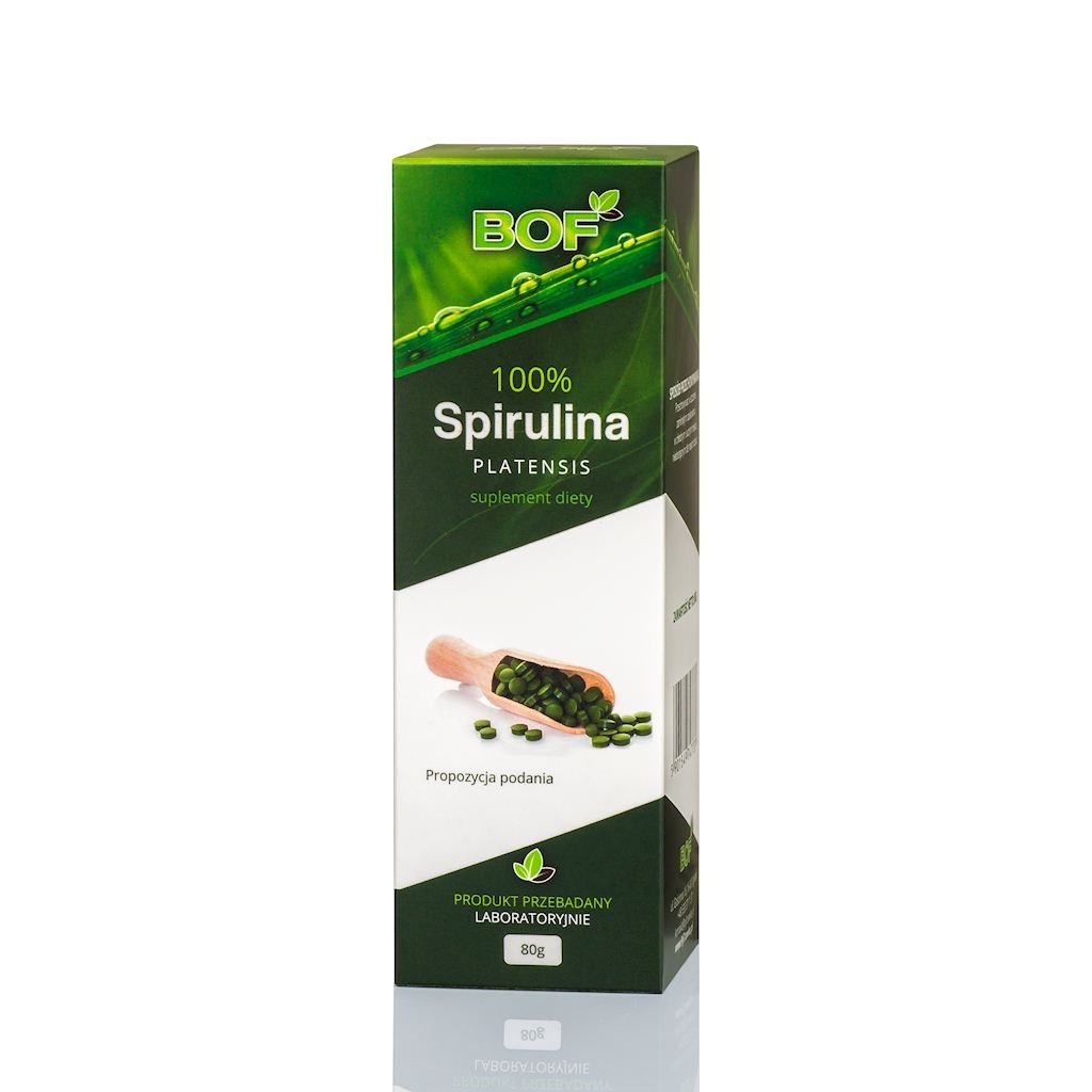 

Диетическая добавка, 100% Spirulina Platensis 80 г (200 мг, 400 таблеток) BOF Bio Organic Foods