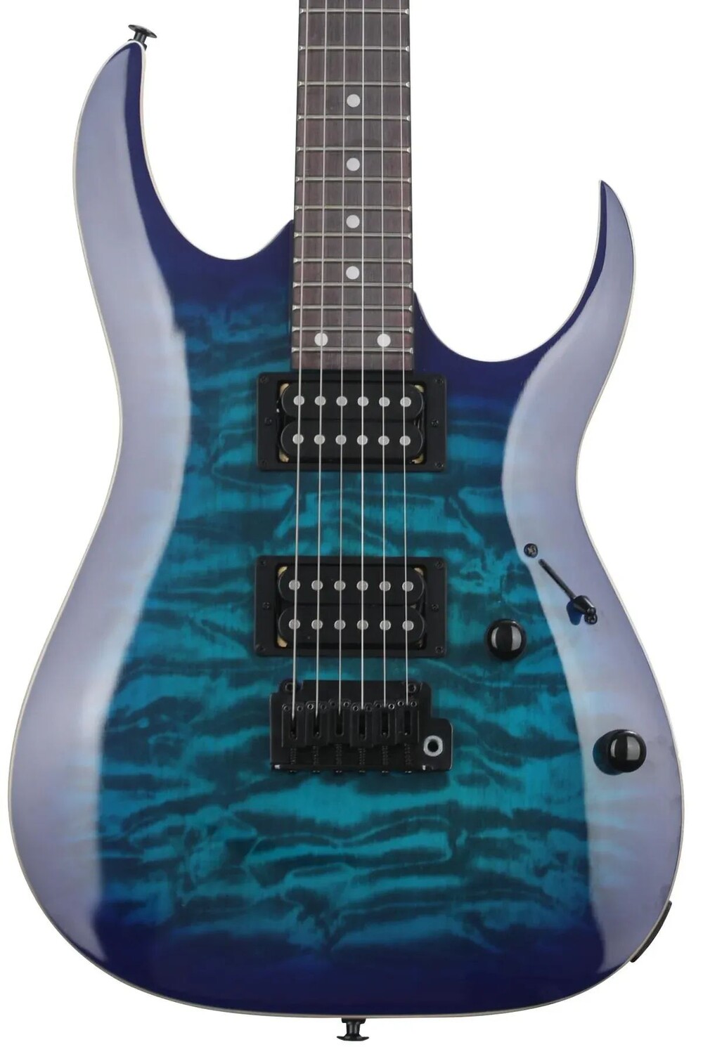 

Ibanez Gio GRGA120QA — прозрачный синий взрыв