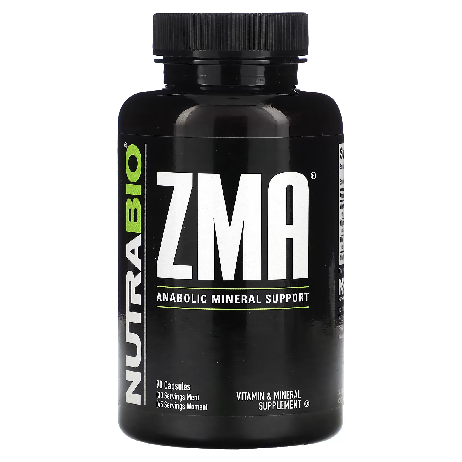 Пищевая добавка Nutrabio ZMA, 90 капсул добавка maxler zma sleep max кол во 90 шт