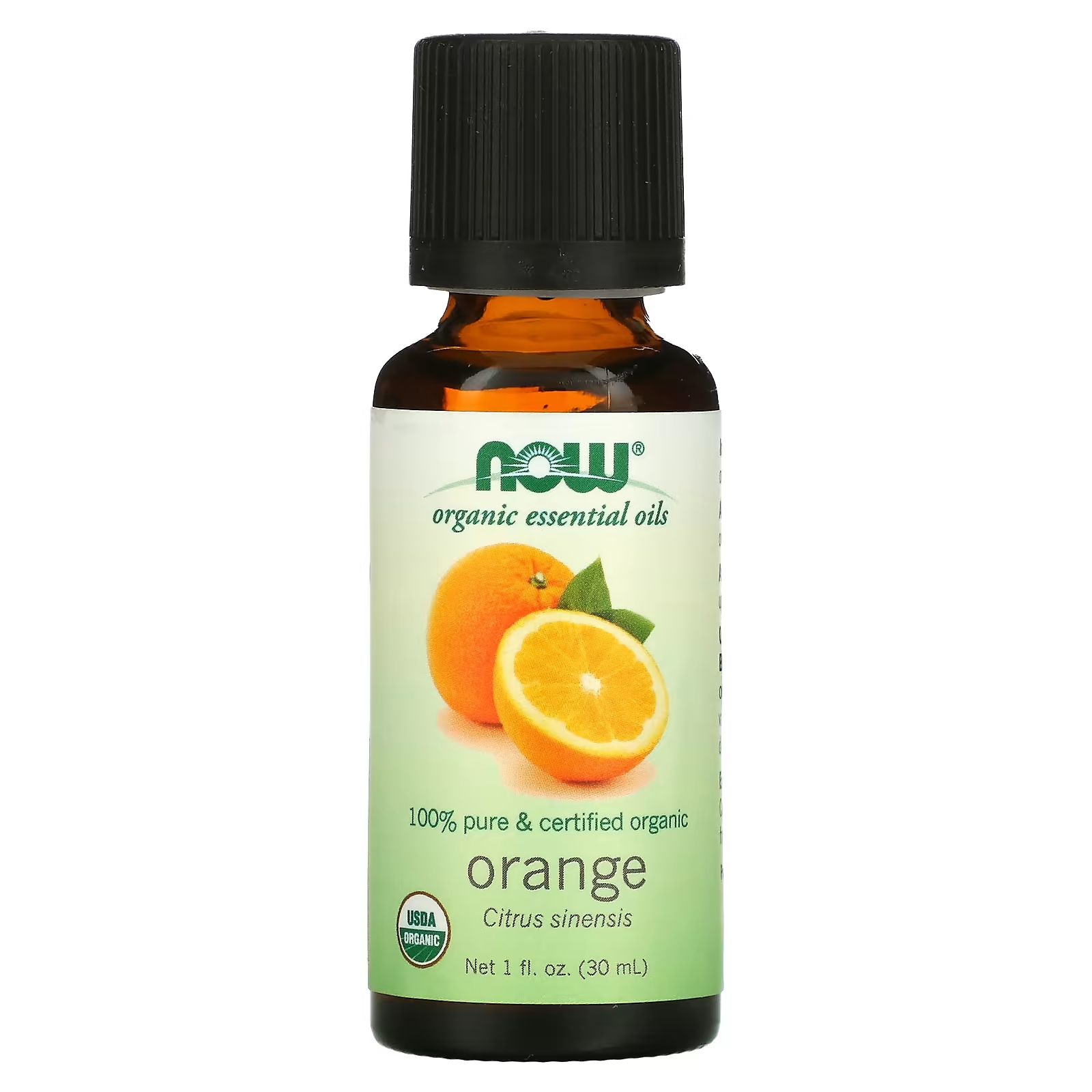 Органические эфирные масла апельсина Now Foods, 30 мл