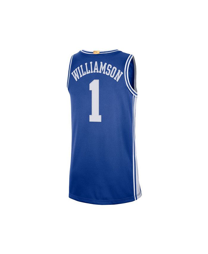 Мужская футболка баскетболиста Duke Blue Devils Limited - Зайон Уильямсон Nike, синий