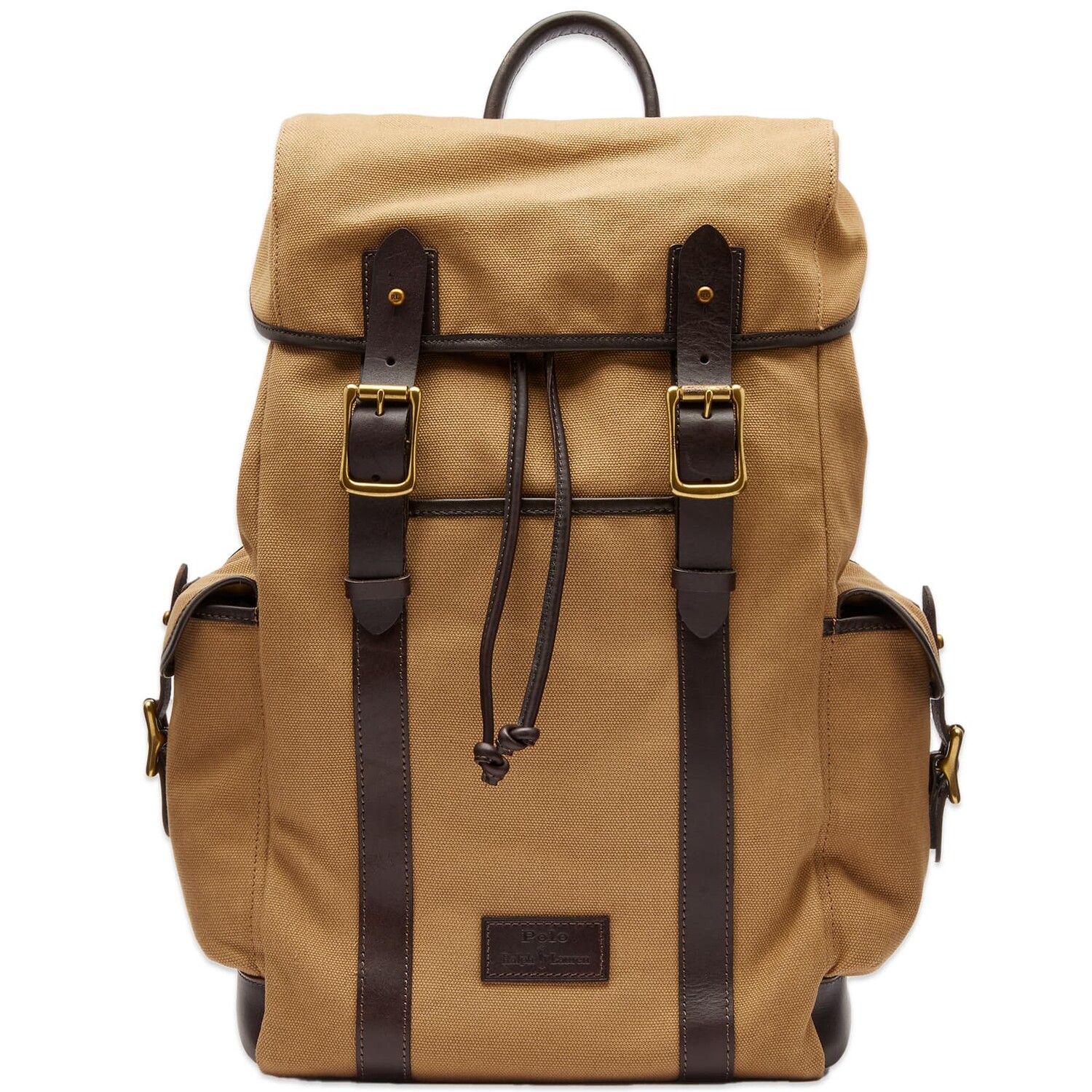 

Рюкзак Polo Ralph Lauren Canvas & Leather, цвет Tan & Dark Brown