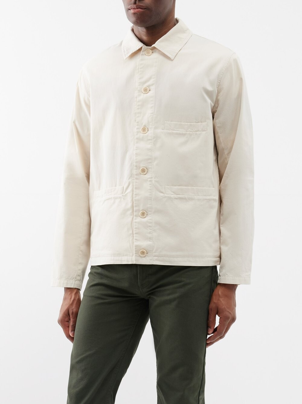 

Хлопковая рубашка vianney A.P.C., бежевый