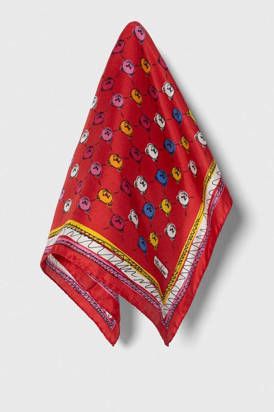 Шелковый нагрудный платок Moschino, красный