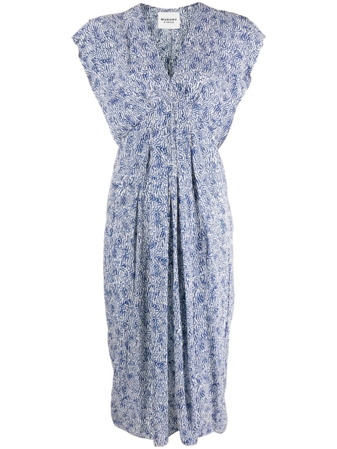 

Marant Étoile платье миди Epolia с абстрактным принтом, белый