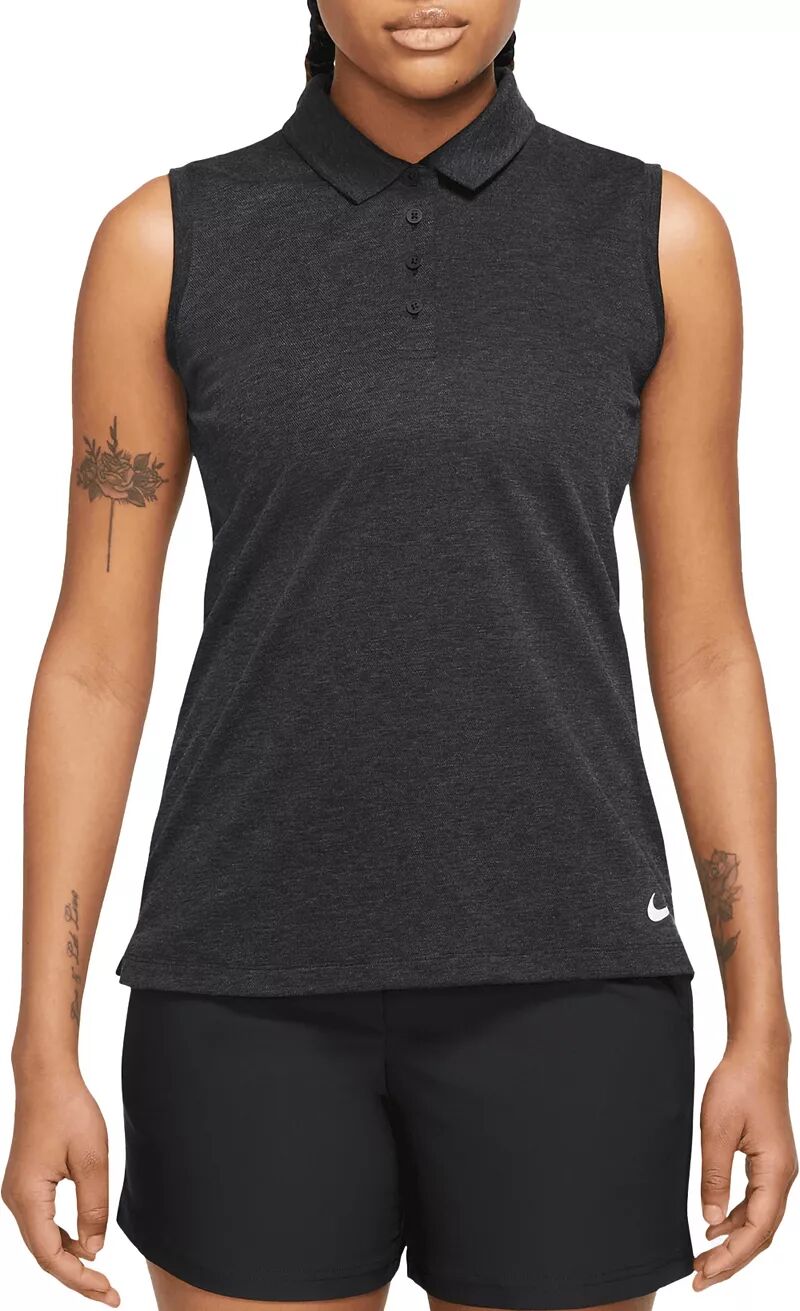 

Женская футболка-поло для гольфа без рукавов Nike Dri-FIT Victory, черный