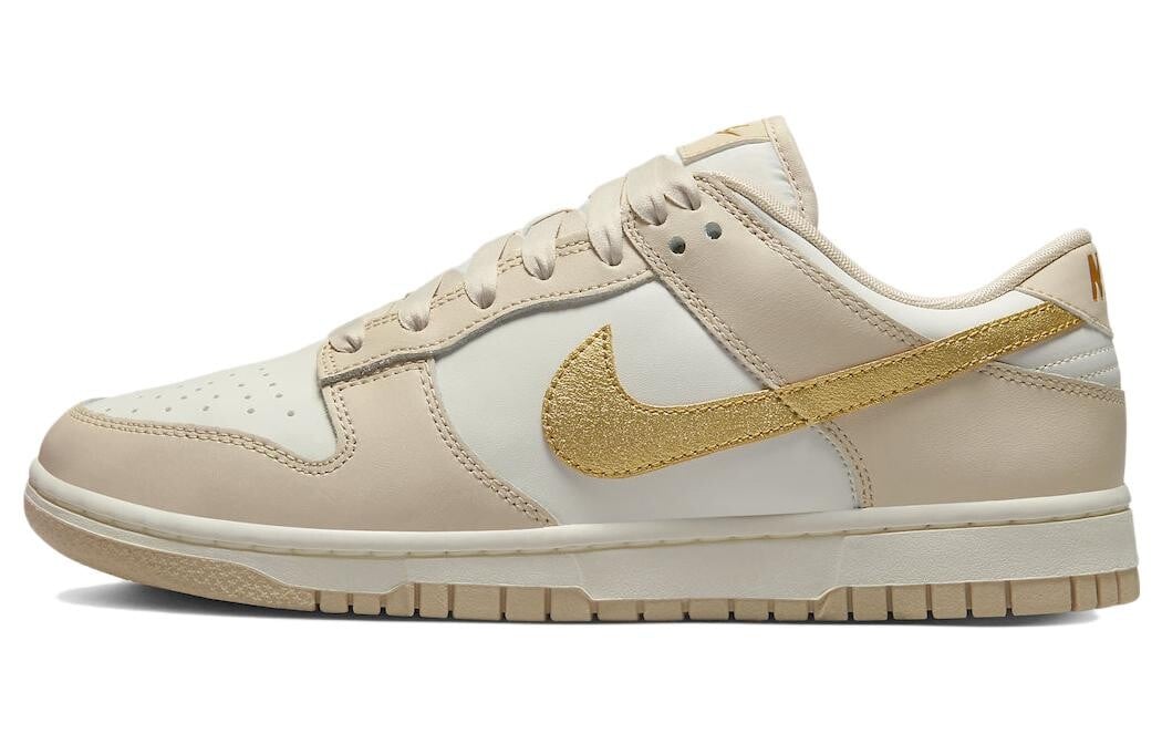 

Кроссовки женские Nike Dunk Low Phantom Metallic Gold Swoosh